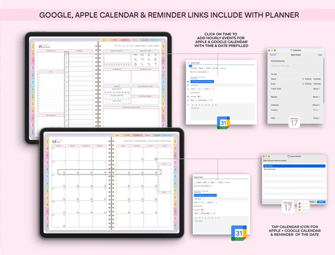 All-in-One Digital Planner (2026–2028 Included) | Phenix Digital