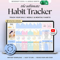 The Ultimate Habit Tracker | Microsoft Excel & Google Sheets Spreadsheet